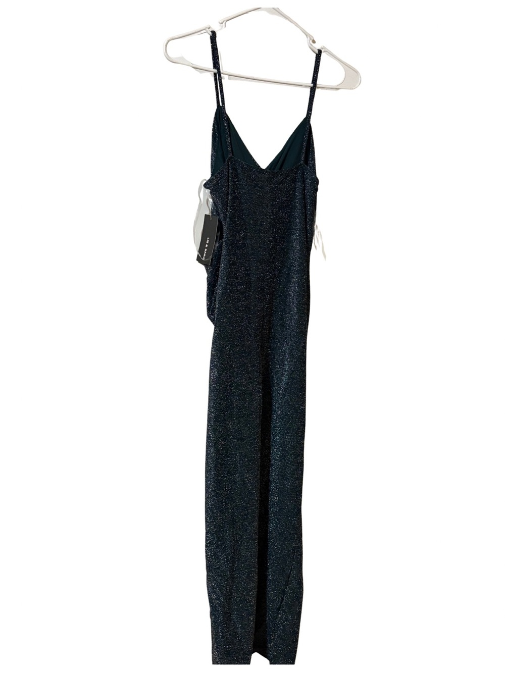 Sparkling dark green dress